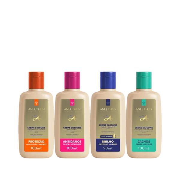 Kit Cremes Silicone Linha Completa 100mL