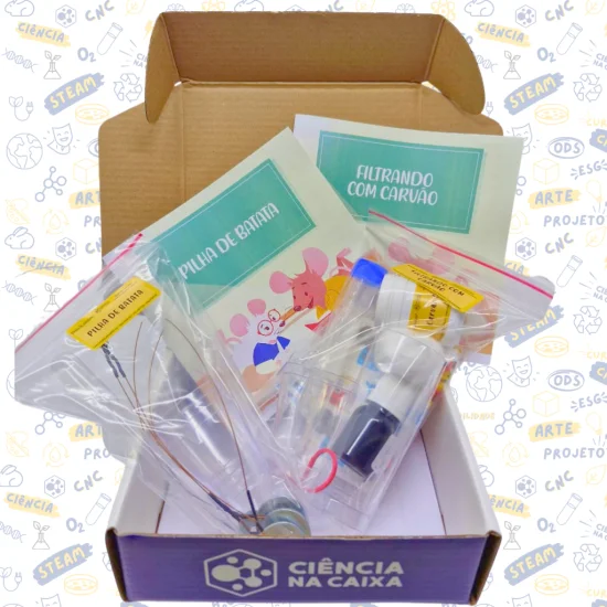 Filtrando com Carv�o e Pilha de Batata