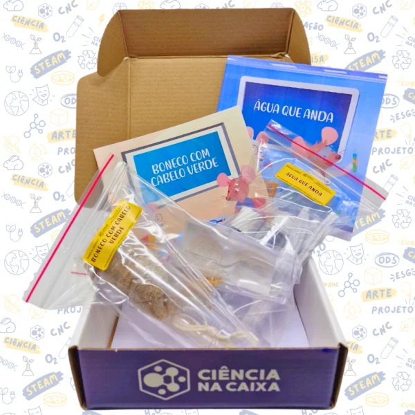 Boneco de Cabelo Verde e �gua que Anda