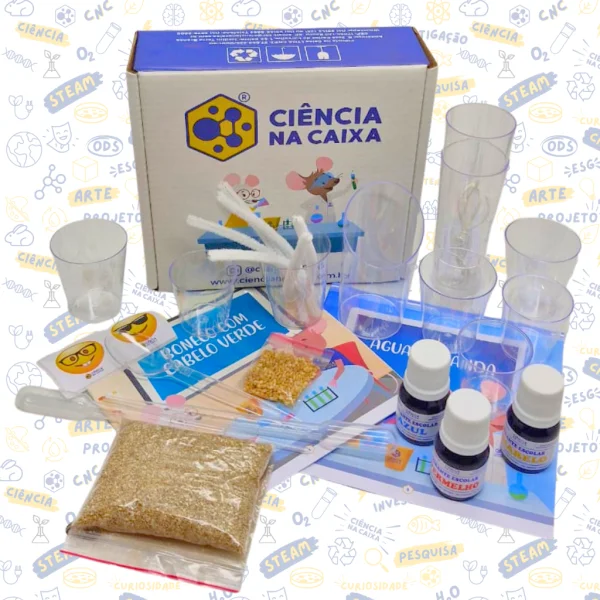 Boneco de Cabelo Verde e �gua que Anda