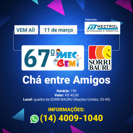Saiba mais sobre 67� MEC do Bem: conhe�a nossos patrocinadores!