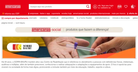 Continue lendo SORRI-BAURU lan�a loja on-line na Americanas Social