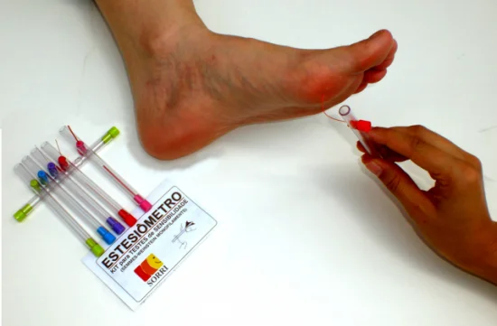 Kit Estesi�metro - monofilamentos semmes-weinstein