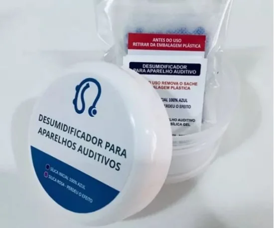 Desumidificador para aparelho auditivo