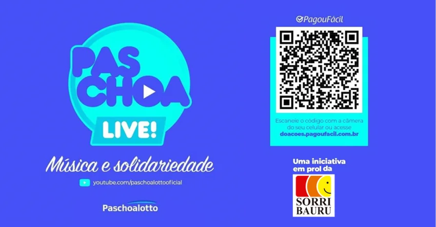 Paschoalotto inicia s�rie de lives em prol da SORRI-BAURU