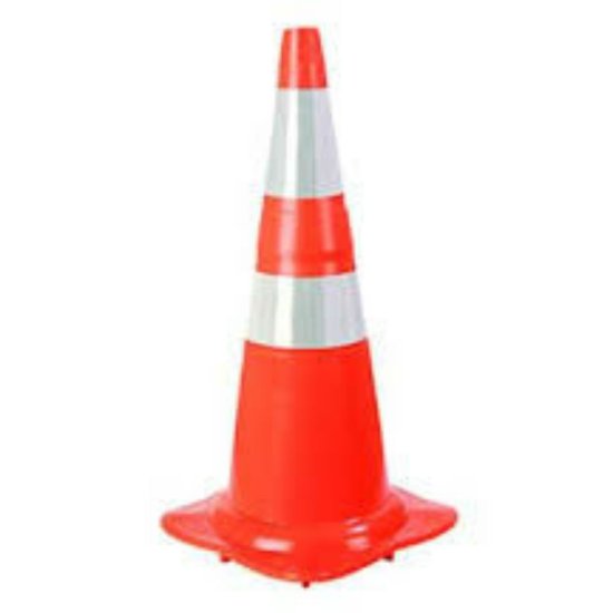 Cone Sinaliza��o 50cm Laranja-Branco NBR