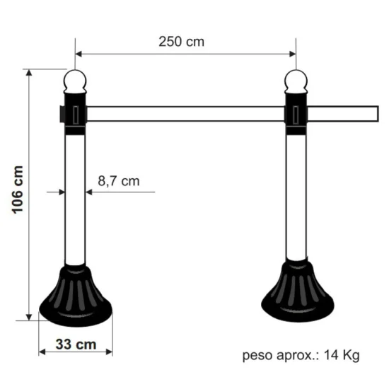 Pedestais MAX Retrteis