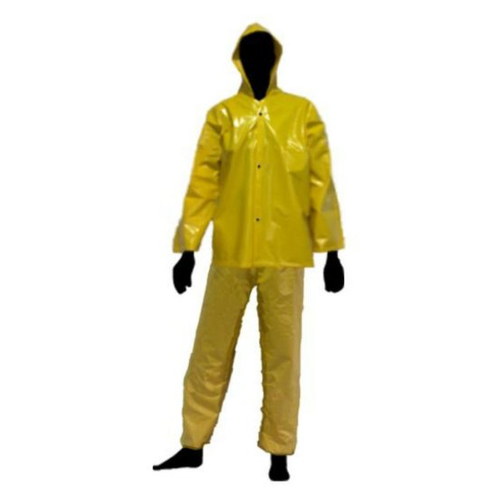 Conjunto PVC com forro Amarelo Cal�a/Blusa