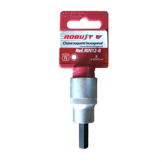 Chave soquete hexagonal 1/2� Milimetrado