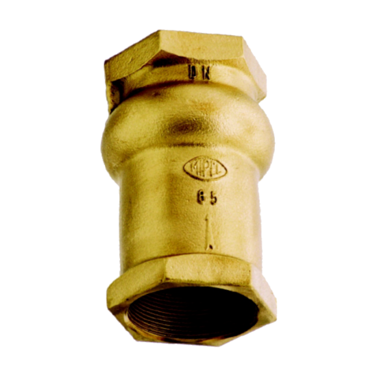 V�lvulas de Reten��o Vertical em Bronze