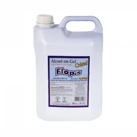 LCOOL GEL CRISTAL FLOPS 70GL - 4,5kg (5 litros)