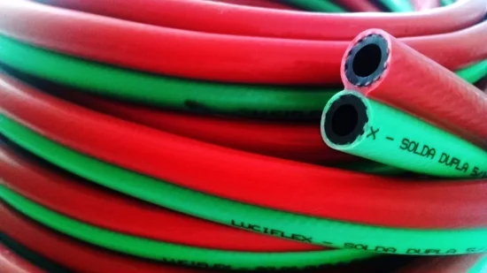 Mangueira para Solda Dupla Verde e Vermelha