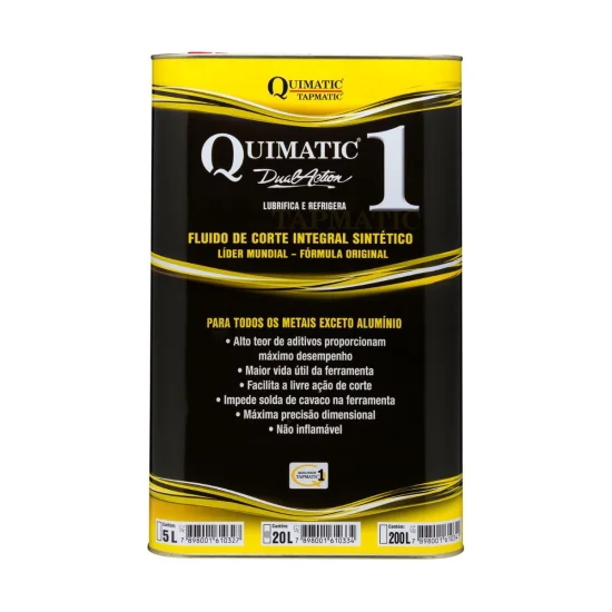 Tapmatic Quimatic 1 Fluido de Corte 5 Litros Para Usinagem E Rosqueamento AF2