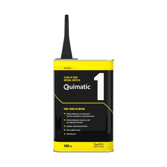 Fluido De Corte Quimatic N�1 500ml Tapmatic �leo Lubrificante Para Rosquear Furar Usinar Metal AF1