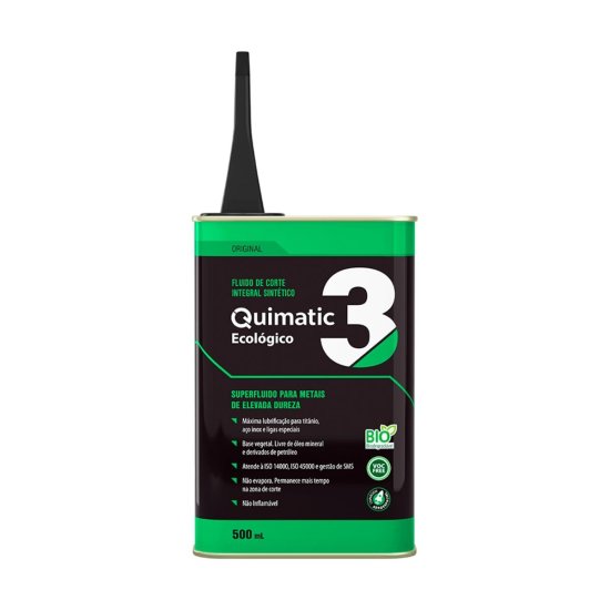 Fluido De Corte Ecol�gico N�3 500ml Tapmatic Quimatic AH1 Lubrificante Para Usinagem