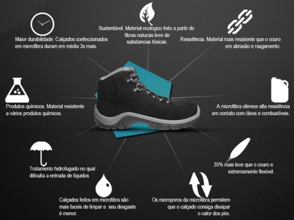 Botina WO1001 RIMA Preto e Vermelho