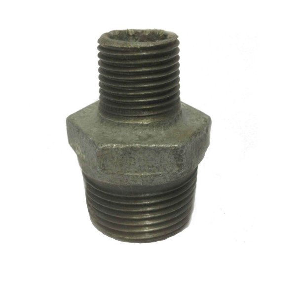 Niple Duplo Redu��o Galvanizado BSP