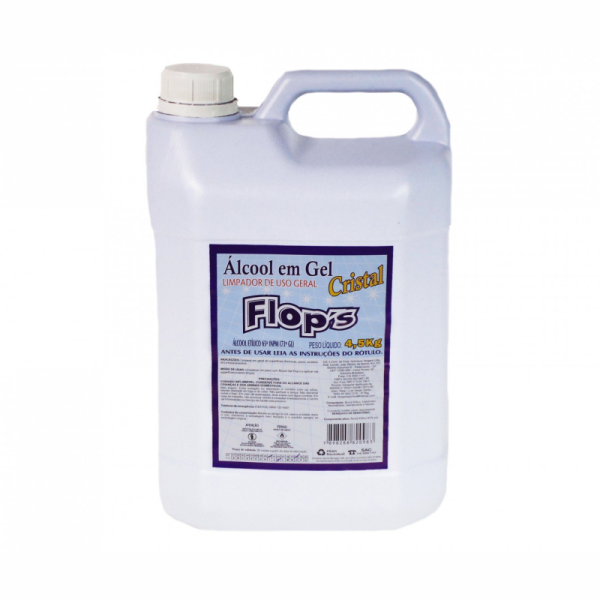 �LCOOL GEL CRISTAL FLOPS 70�GL - 4,5kg (5 litros)