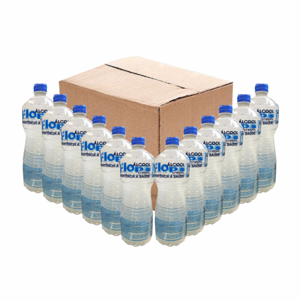 �lcool L�quido Flop's 92,8� - 1lt - cx12un.