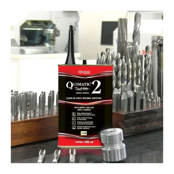 Fluido De Corte Tapmatic Quimatic 2 500ml Lubrificante Para Usinagem