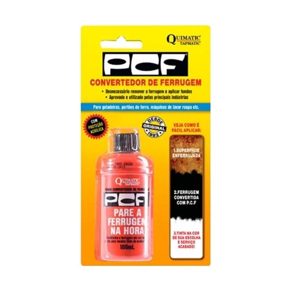 Tapmatic Pcf Primer Conversor De Ferrugem Quamatic 100Ml Com Blister DD1