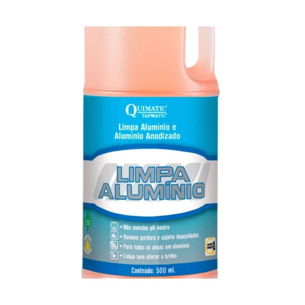 Tapmatic Limpa Alum�nio Quimatic LA1 500ml Limpeza e Brilho Industrial
