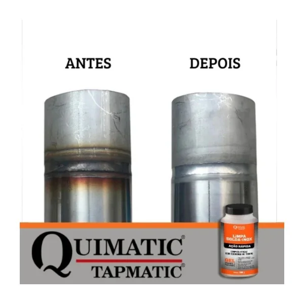 Tapmatic Limpa Solda Inox Gel A��o R�pida Quimatic 850 Gramas LT-1