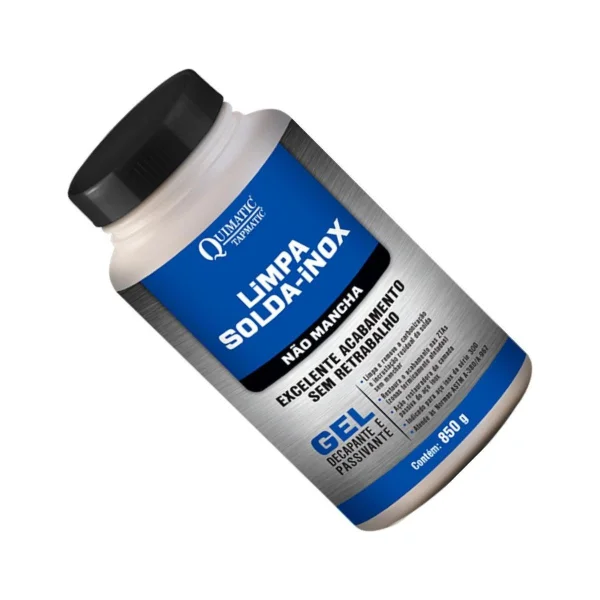Tapmatic Limpa Solda Inox Gel 850g N�o Mancha Quimatic LS1