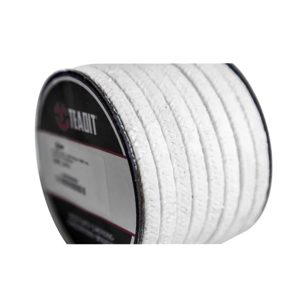 GAXETA 2019 1/2 12,7MM 4,17M/KG FIBRA ACR�LICA FLEX�VEL QUADRADA PTFE TEFLON TEADIT 2KG