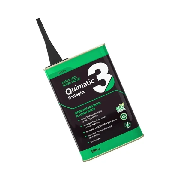 Fluido De Corte Ecol�gico N�3 500ml Tapmatic Quimatic AH1 Lubrificante Para Usinagem