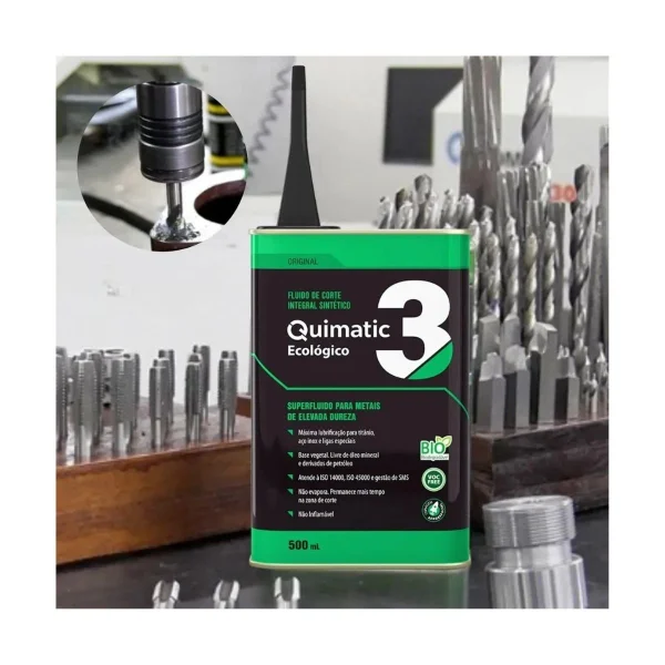 Fluido De Corte Ecol�gico N�3 500ml Tapmatic Quimatic AH1 Lubrificante Para Usinagem