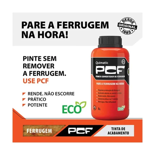 Tapmatic Pcf Primer Conversor De Ferrugem Quamatic 1L DD3