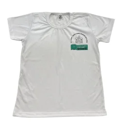 Camiseta Branca Manga Curta Maria Eunice