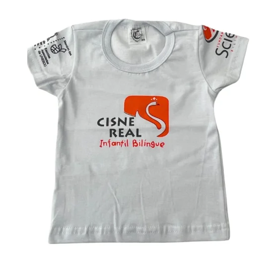 Camiseta Manga Curta Maternal Cisne Real