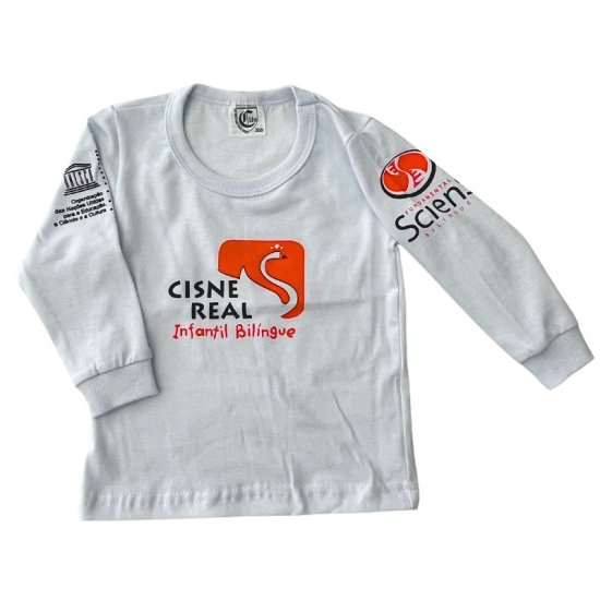 Camiseta Manga Longa Maternal Cisne Real