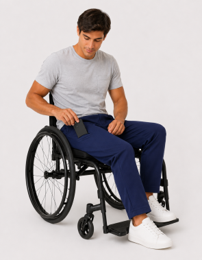 Cal�a com Abertura Frontal em Z�per e Velcro
