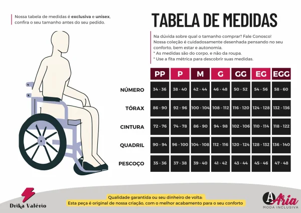 Macaco adaptado com abertura entre as pernas