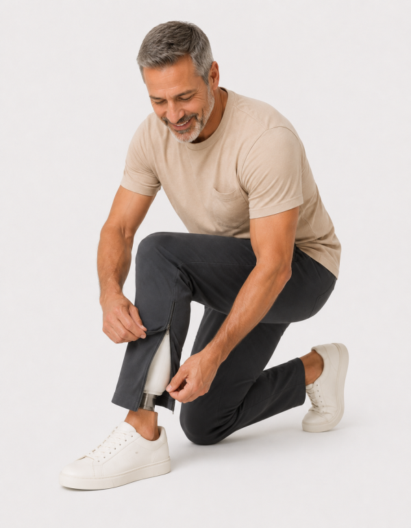 Cal�a com Abertura Frontal em Z�per e Velcro