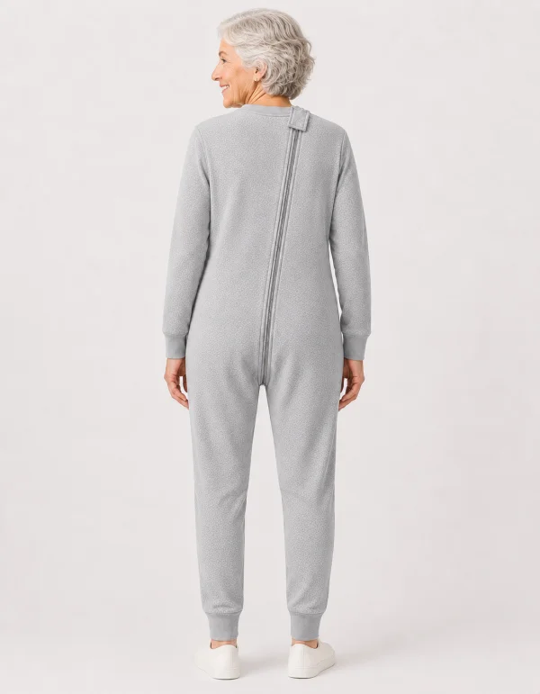 Pijama Macac�o para Idosos com Luvas e Meias Embutidas