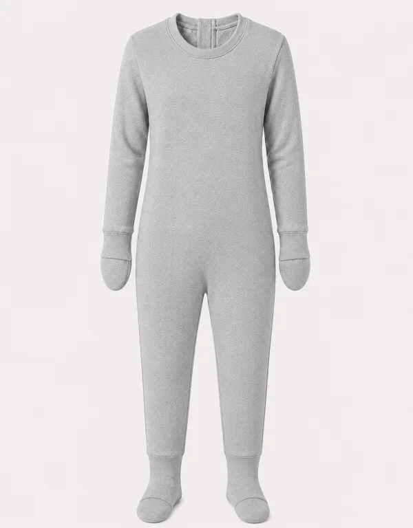 Pijama Macac�o para Idosos com Luvas e Meias Embutidas
