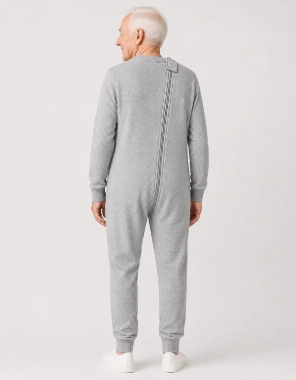 Pijama Macac�o para Idosos com Luvas e Meias Embutidas