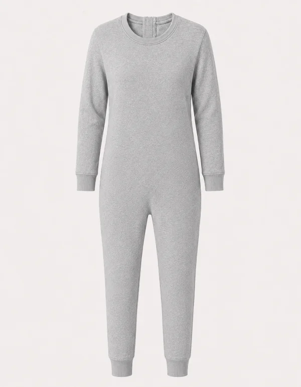 Pijama Macac�o para Idosos com Luvas e Meias Embutidas