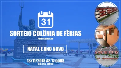 SORTEIO COLÔNIA DE FERIAS NATAL E ANO NOVO