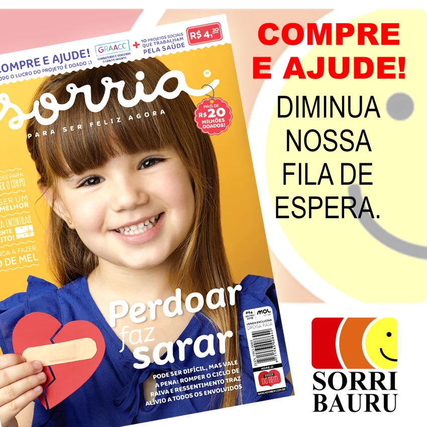 SORRI-BAURU firma parceria com Editora MOL e Droga Raia