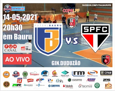 A.A FIB Futsal Bauru/SportBrasil.Bet vs So Paulo FC