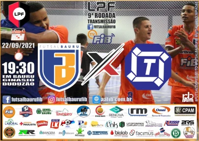 Nona rodada da Liga Paulista no Duduzo, Futsal Bauru/FIB/SportBrasil.Bet encara o vice-lder da competio.