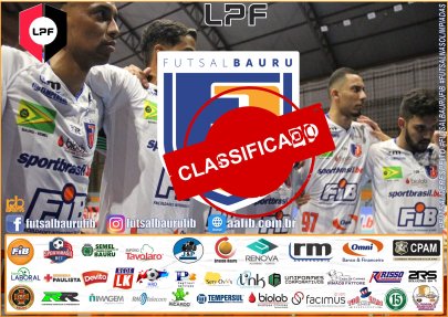 FUTSAL BAURU/FIB/SPORTBRASIL.BET PERDE, MAS CONQUISTA CLASSIFICA��O PARA OS PLAYOFFS DA LIGA PAULISTA.