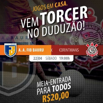 Ainda d� tempo de comprar ingresso para A.A. FIB e Corinthians em Bauru