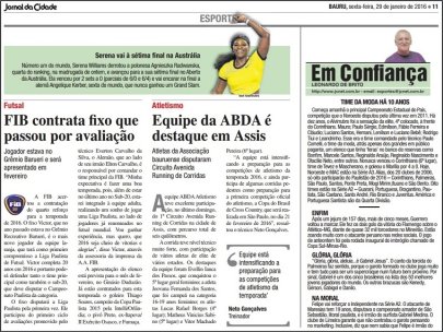 Chegada de fixo � A.A. FIB ganha destaque na imprensa