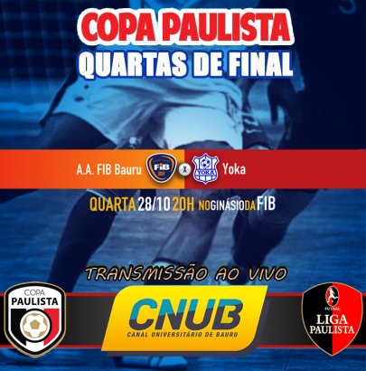 Liga Paulista tamb�m transmitir� A.A. FIB e Yoka ao vivo